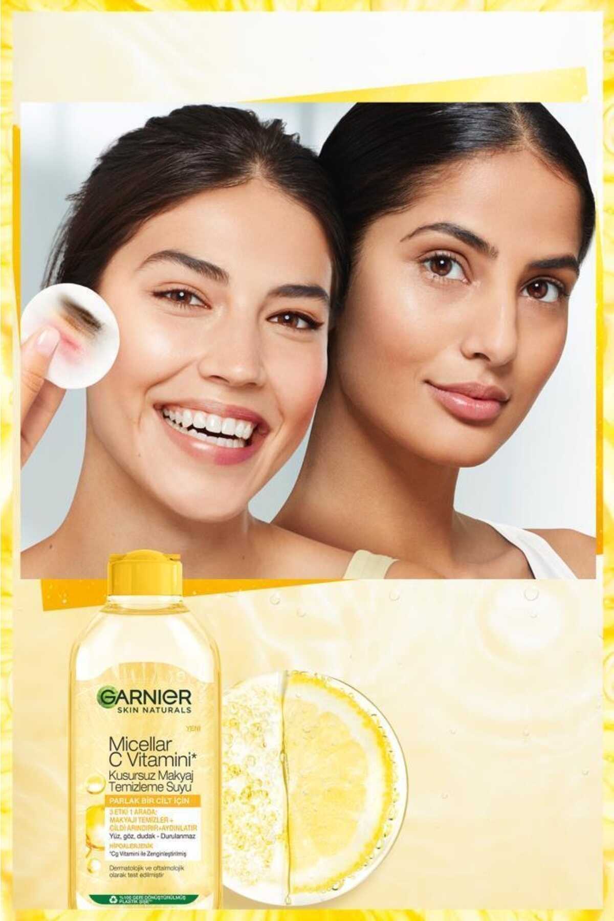 محلول پاک کننده آرایش میسلار 400 میل برند Garnier 