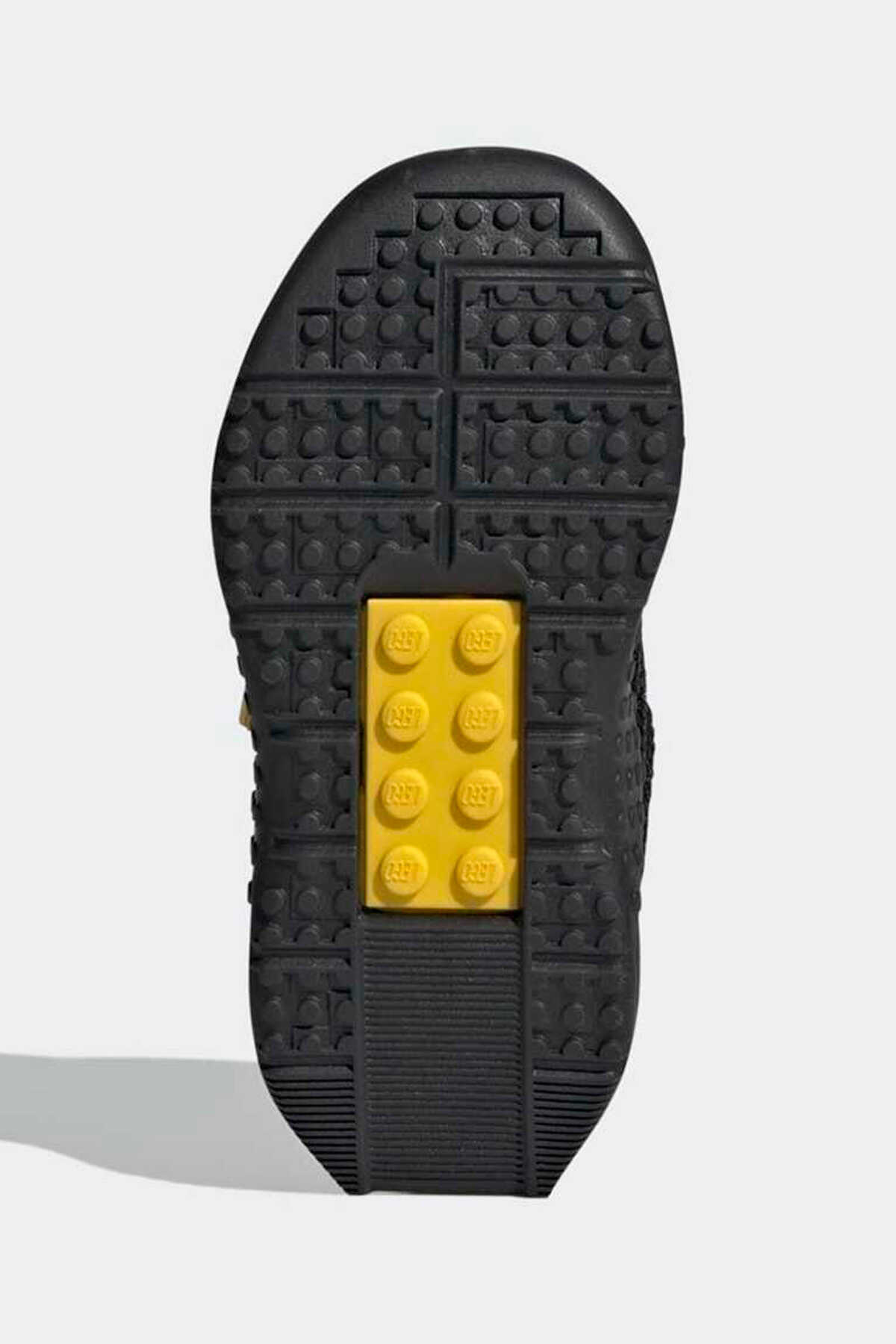 کتانی ورزشی بچه گانه چسبی مشکی زرد برند adidas
