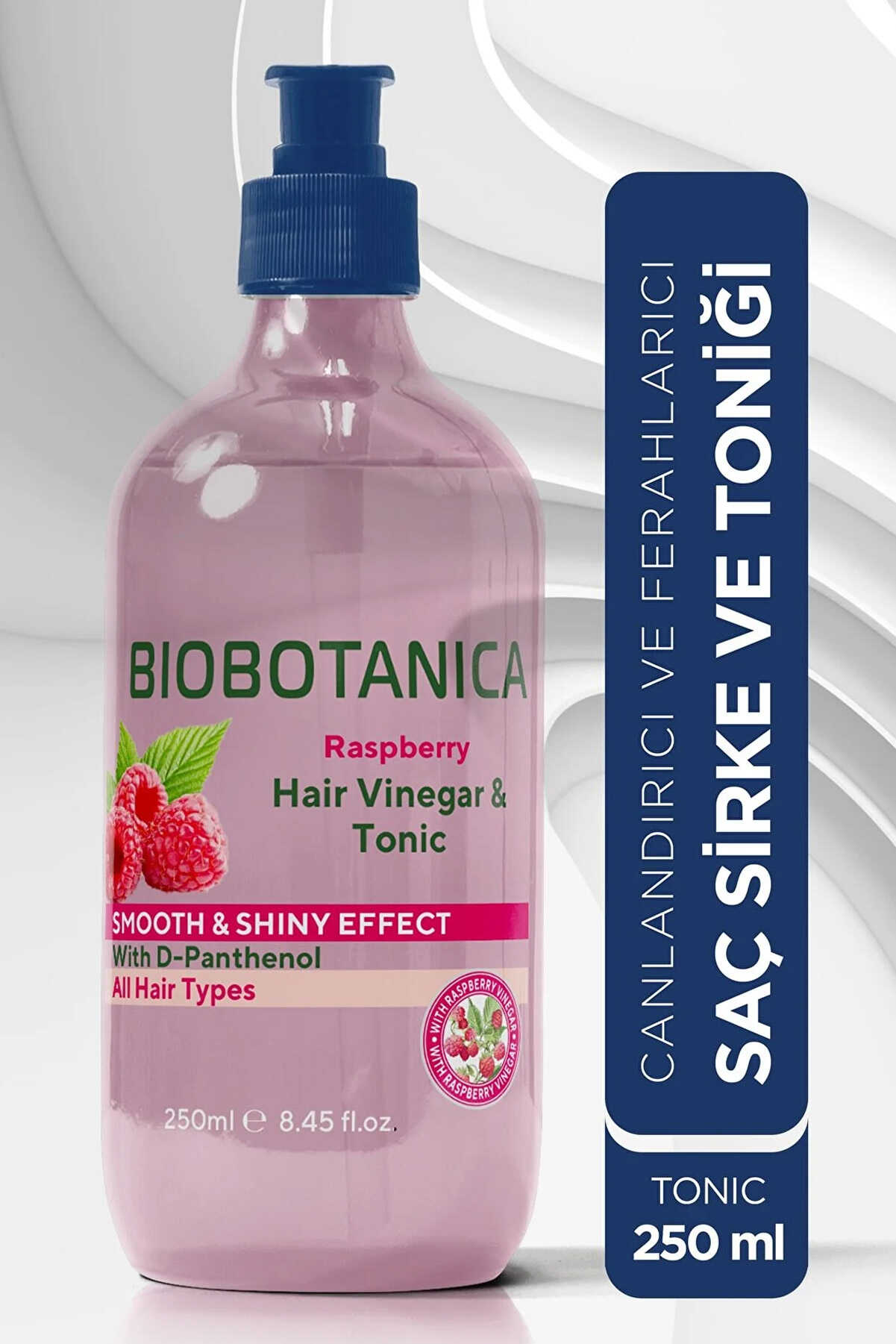 تونیک تقویت کننده مو سرکه تمشک 250 میلی لیتر برند Biobotanica