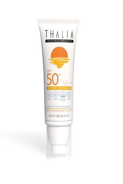 کرم ضد آفتاب spf 50 - مرطوب کننده روزانه 100 میل برند Thalia