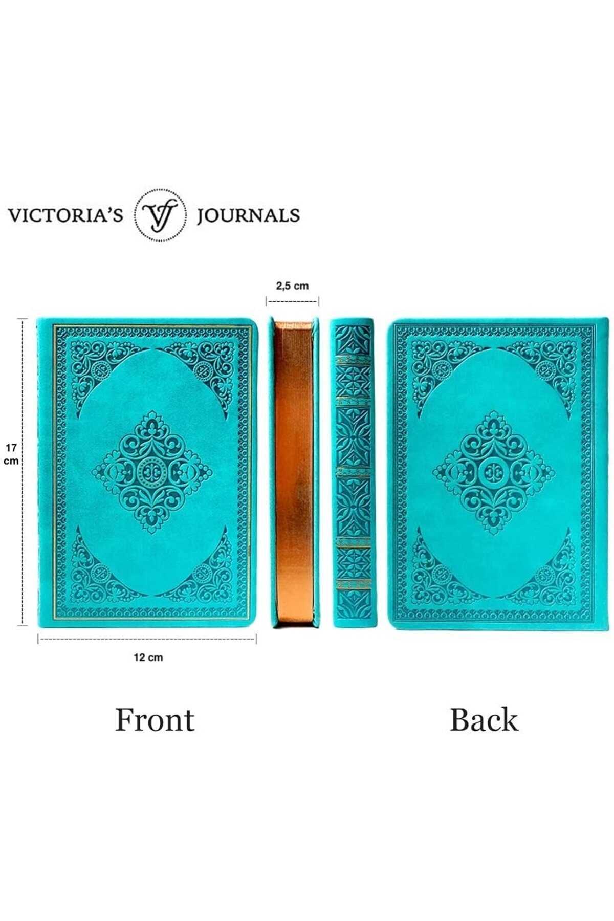 دفتر خاطرات طرح دار آبی برند Victoria's Journals 