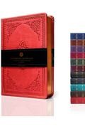 دفتر خاطرات طرح دار قرمز برند Victoria's Journals 