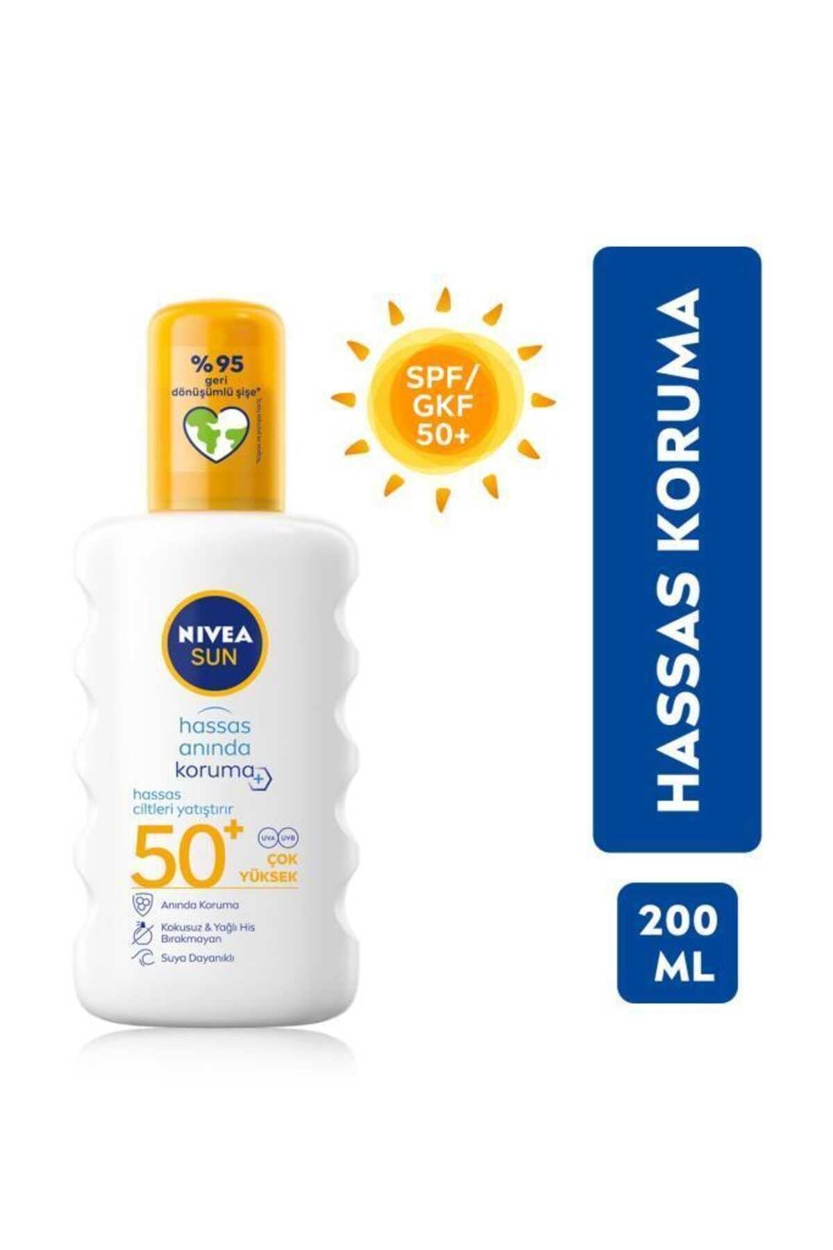 اسپری ضد آفتاب 200 میل +spf50 همراه کیف هدیه برند Nivea