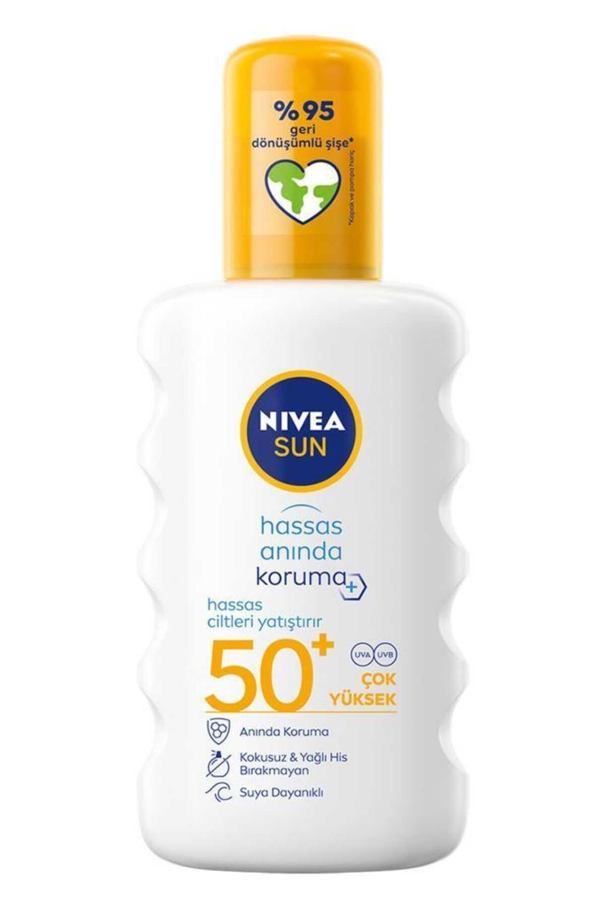 اسپری ضد آفتاب 200 میل +spf50 همراه کیف هدیه برند Nivea