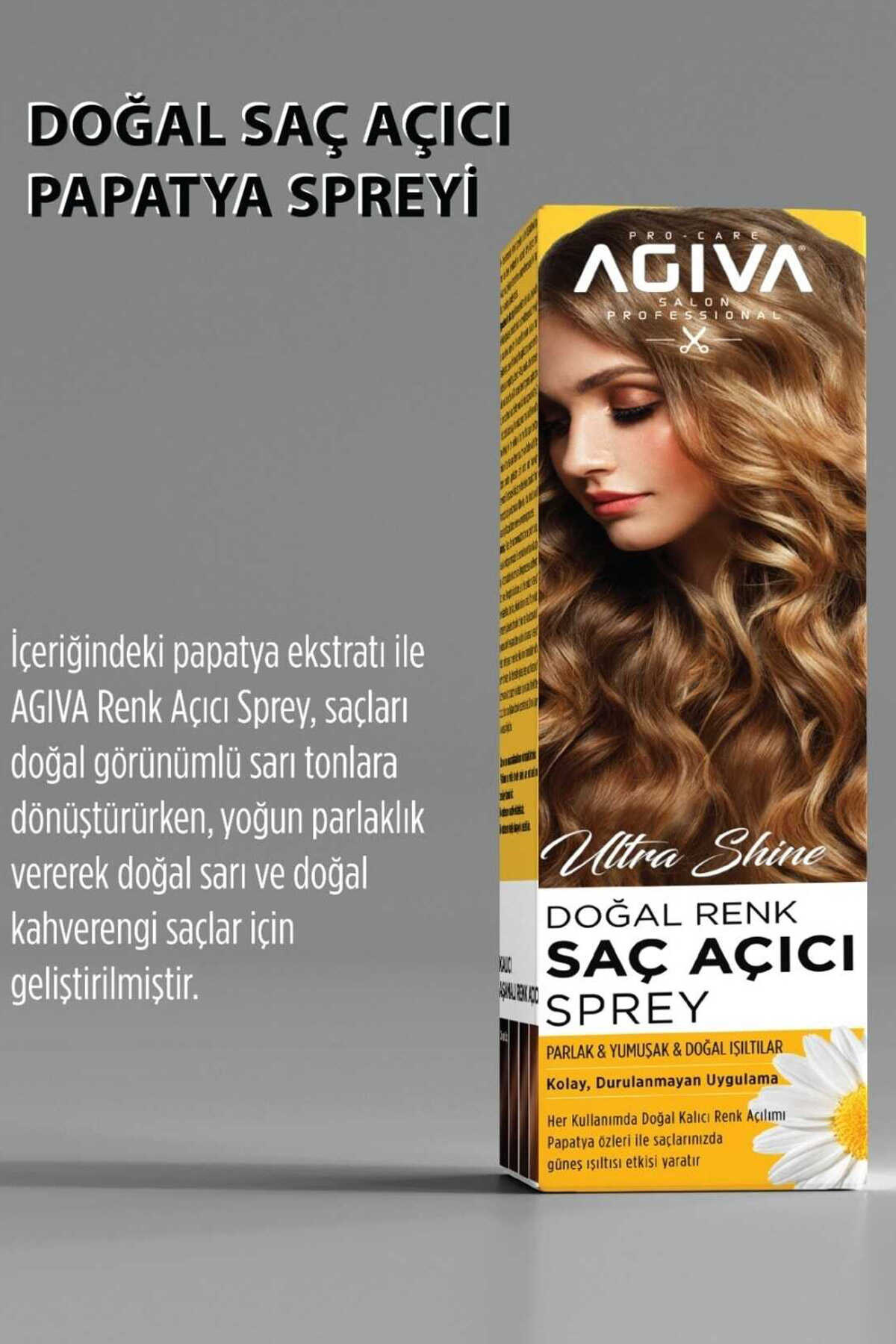اسپری روشن کننده - مناسب موهای آسیب دیده 150 میل برند Agiva
