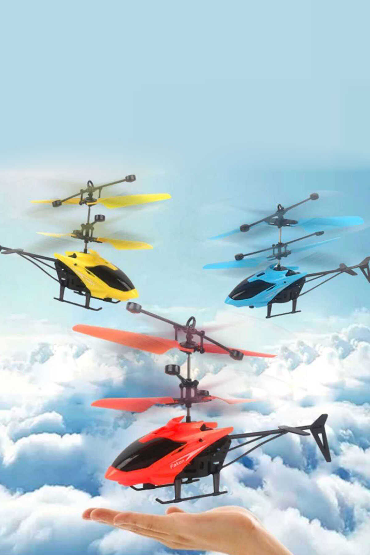 هلیکوپتر اسباب بازی شارژی کنترلی دو رنگ قرمز مشکی
