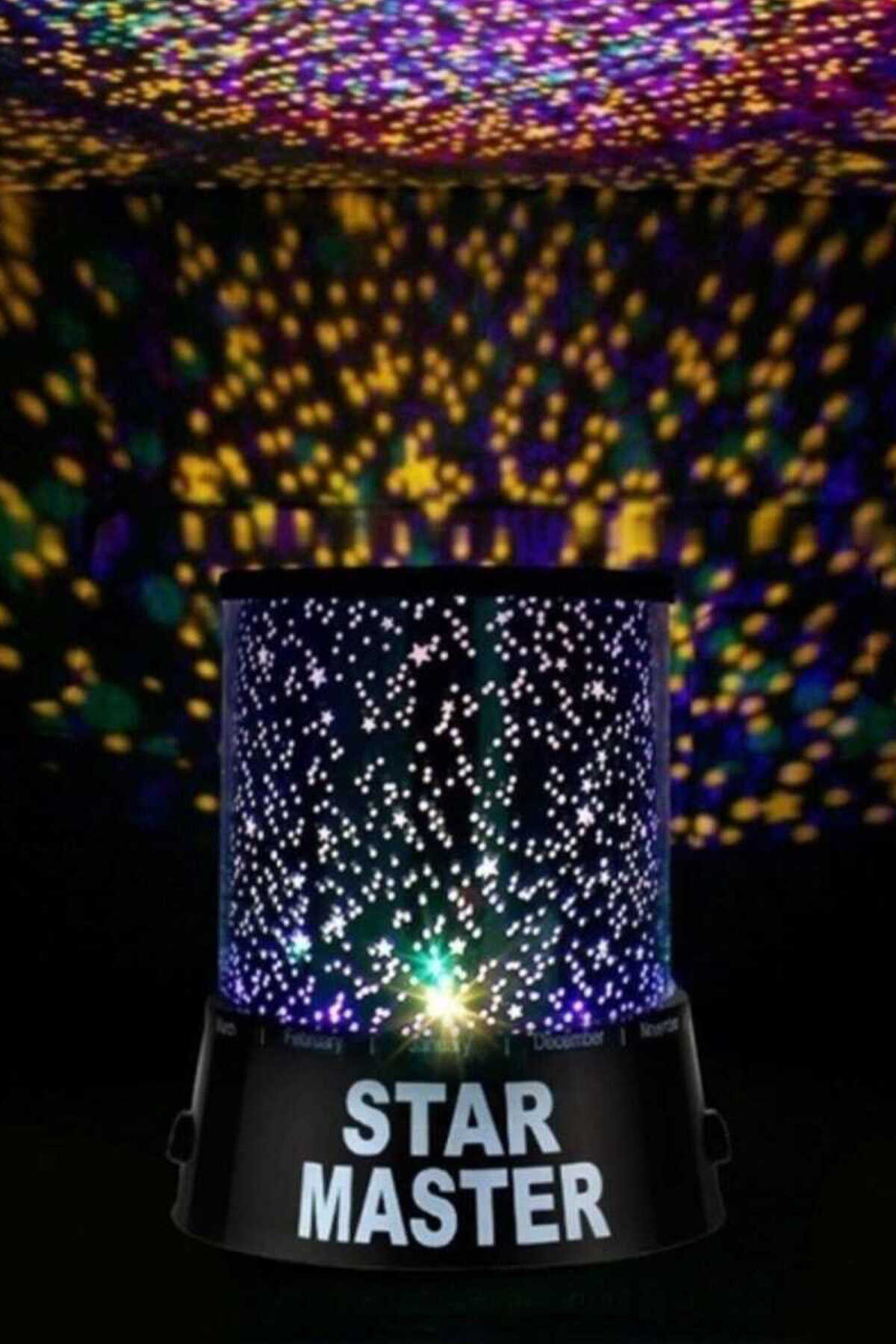 آباژور رومیزی تزئینی پروژوکتور دار چند رنگ برند Star Master