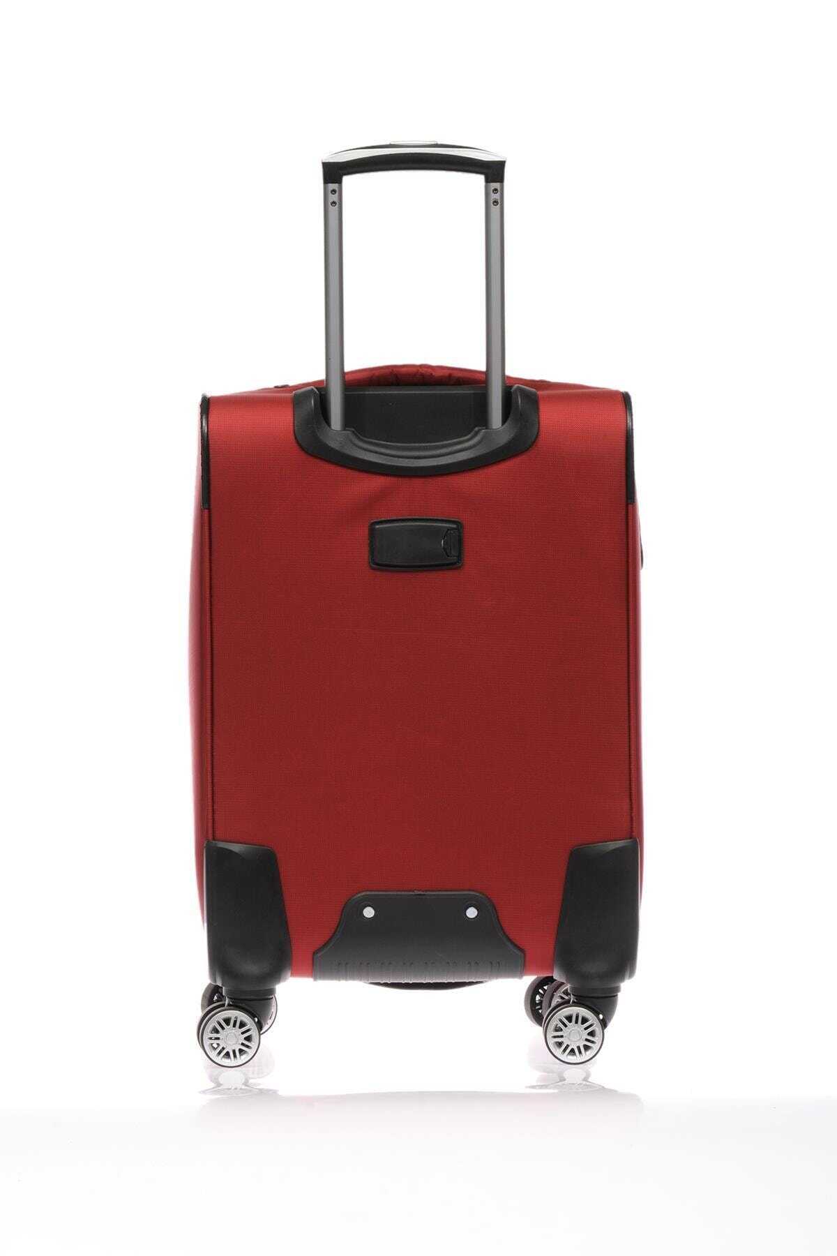 چمدان مسافرتی یونیسکس چرخ دار قرمز برند Fossil