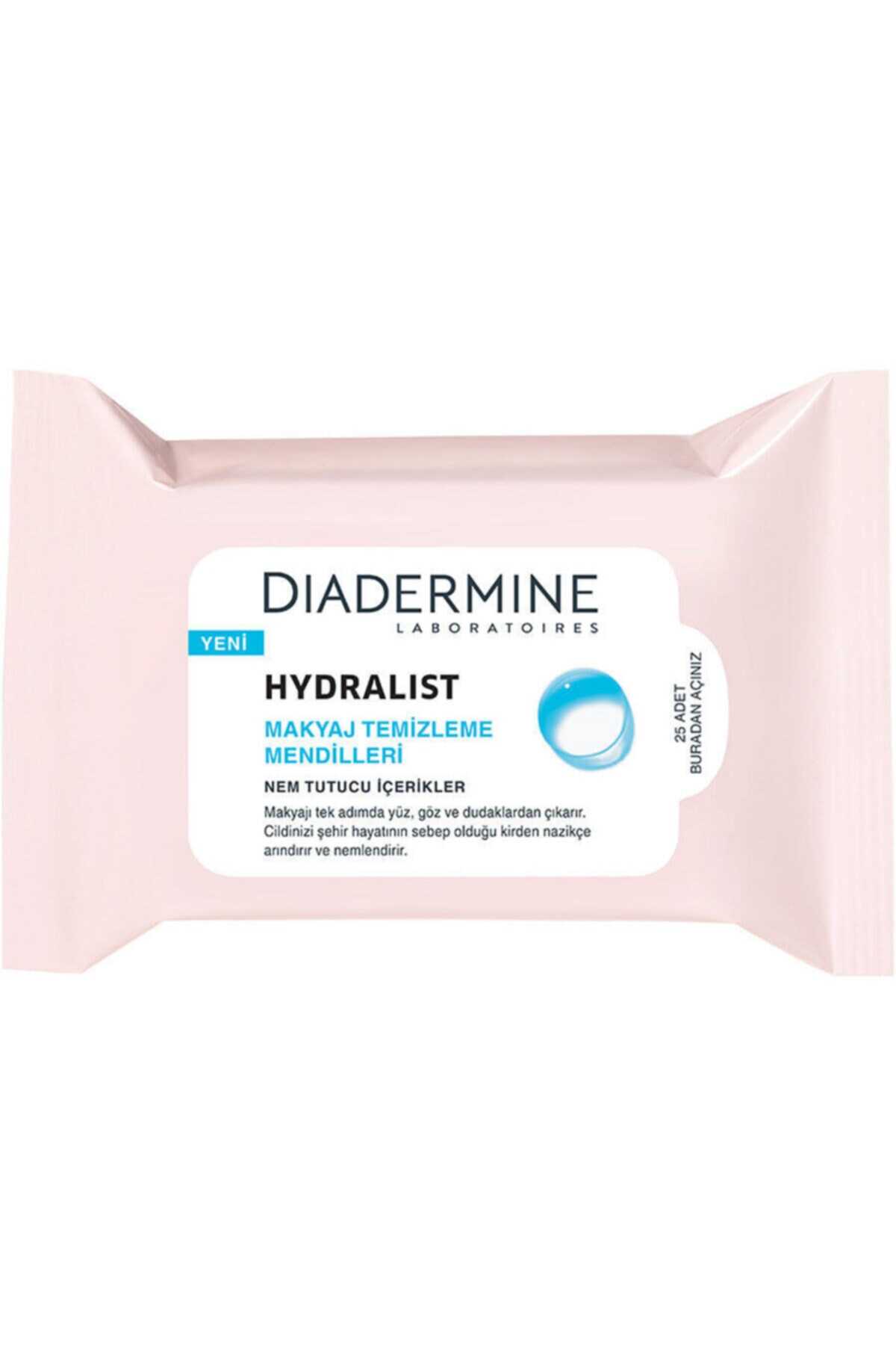 دستمال مرطوب پاک کننده آرایش بسته 25 عددی برند Diadermine 