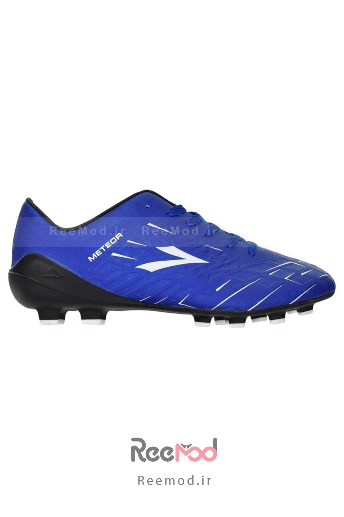 کفش فوتبال مردانه چاپ دار مدل Meteor آبی برند LIG