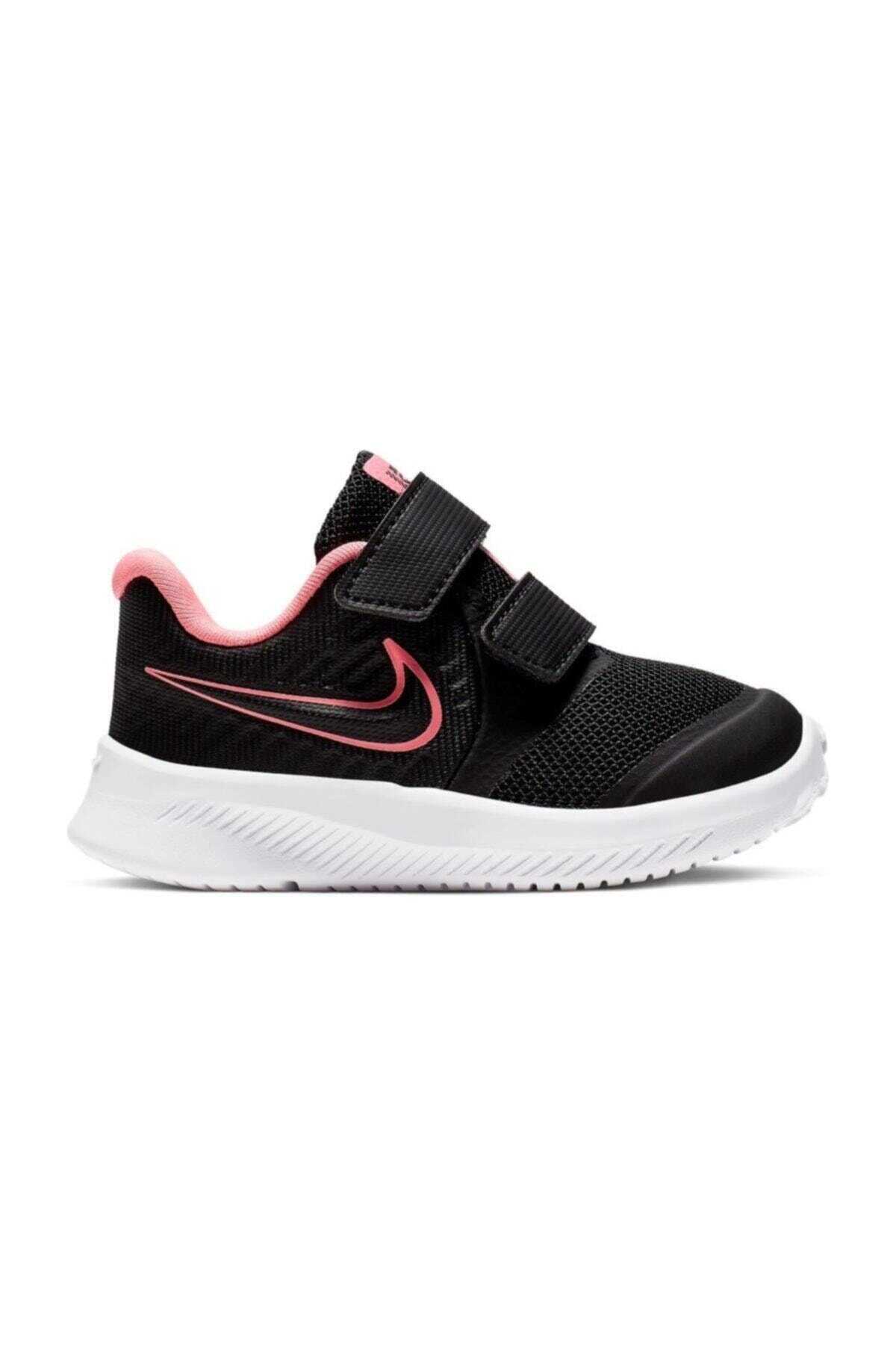 کفش ورزشی دو چسب بچه گانه دخترانه مشکی برند Nike 