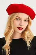 کلاه برت فرانسوی زنانه قرمز