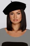 کلاه برت فرانسوی زنانه مشکی