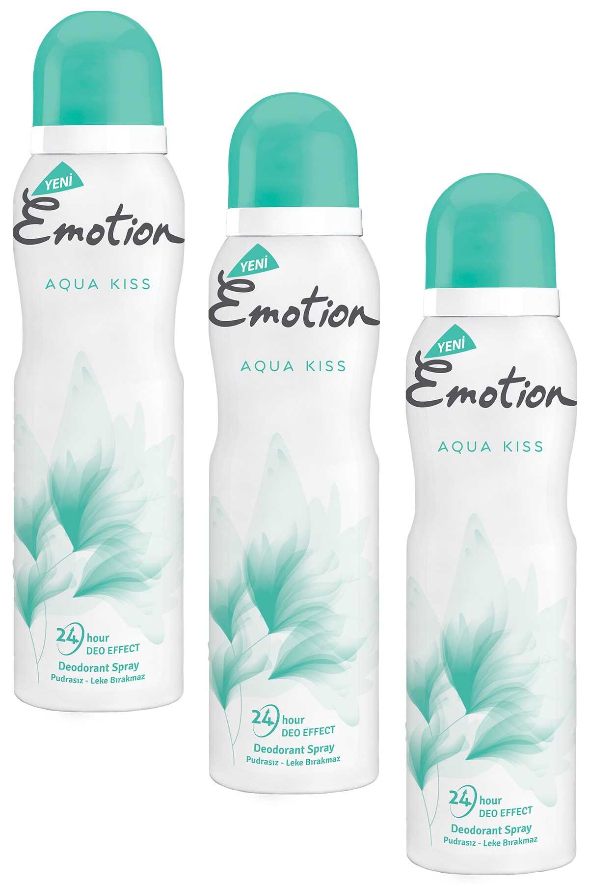  پک 3 عددی دئودورانت زنانه Aqua Kiss برند Emotion 