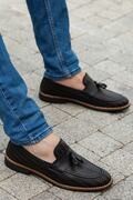 کفش کالج تابستانه منگوله دار مردانه مشکی برند MUGGO 