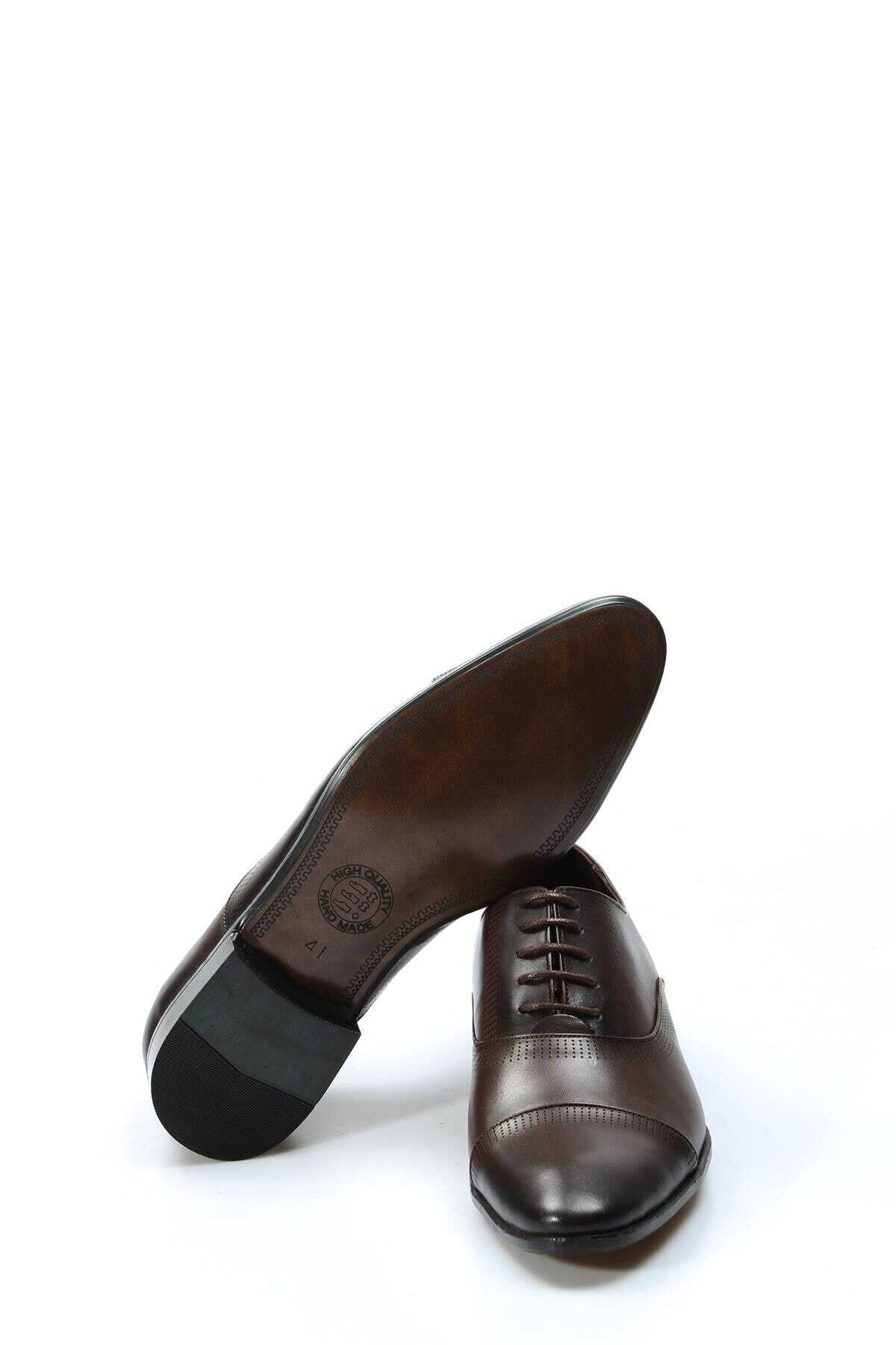 کفش کلاسیک چرم مردانه قهوه ای برند FAST STEP