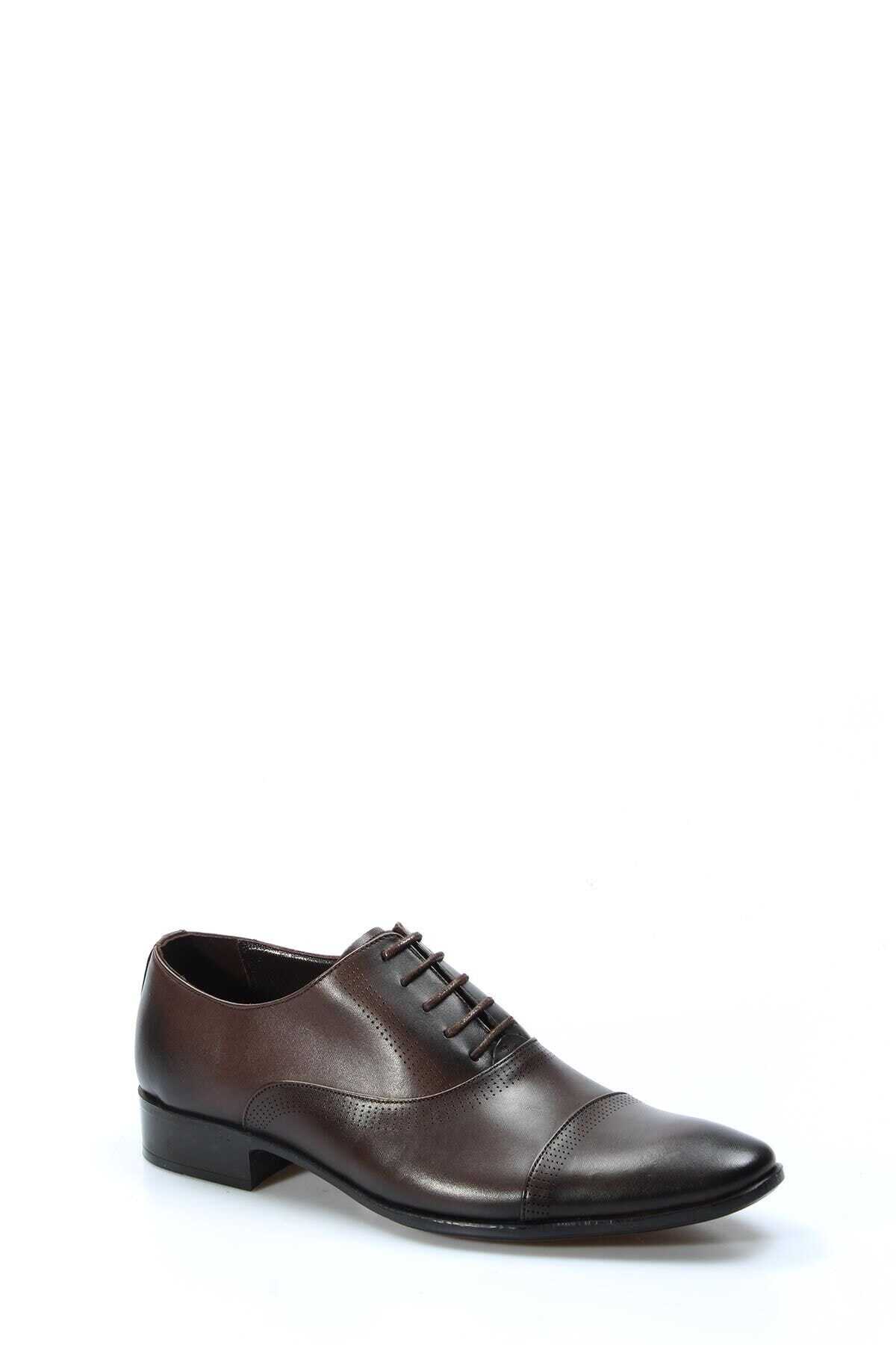 کفش کلاسیک چرم مردانه قهوه ای برند FAST STEP