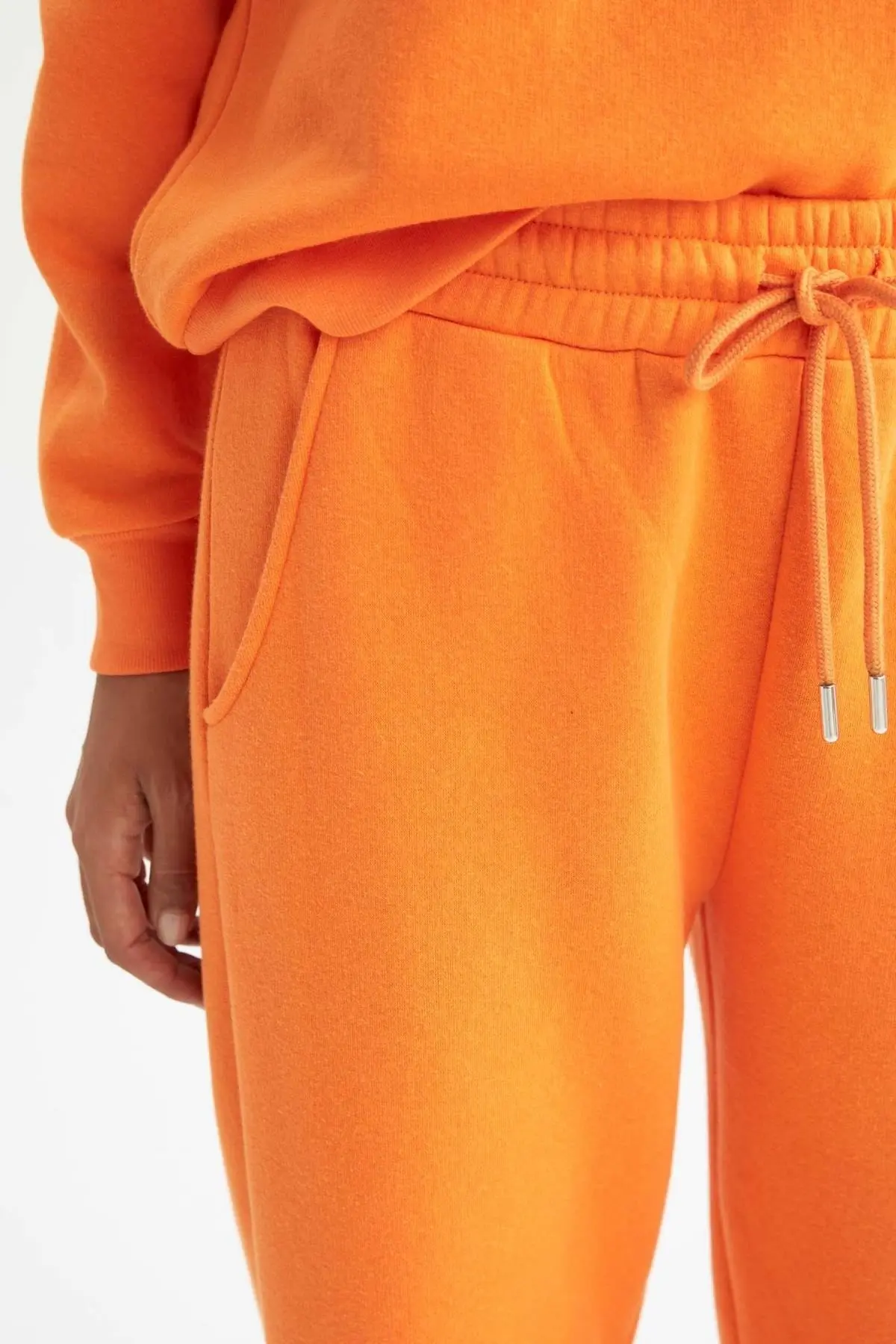 شلوار جاگر جیب دار زنانه نارنجی برند Defacto 