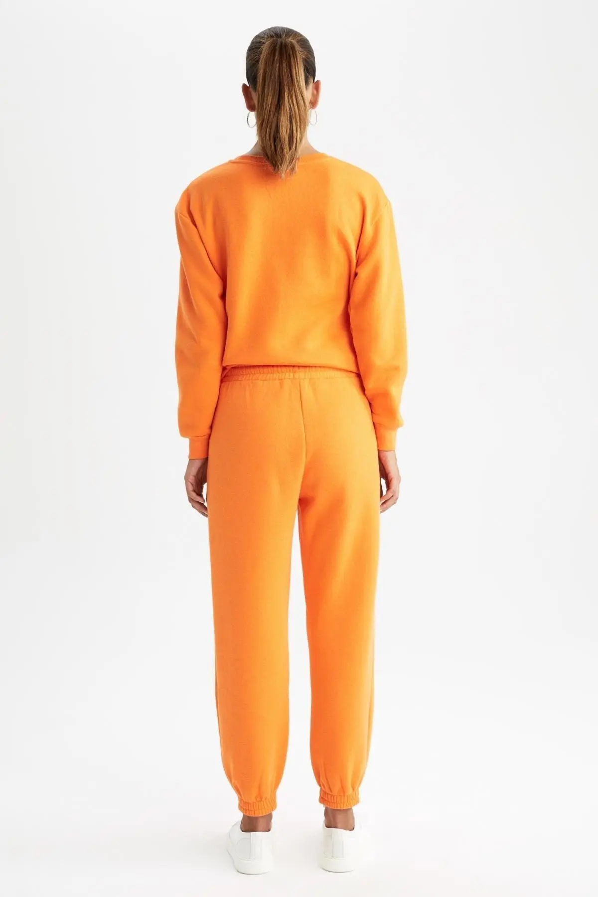 شلوار جاگر جیب دار زنانه نارنجی برند Defacto 