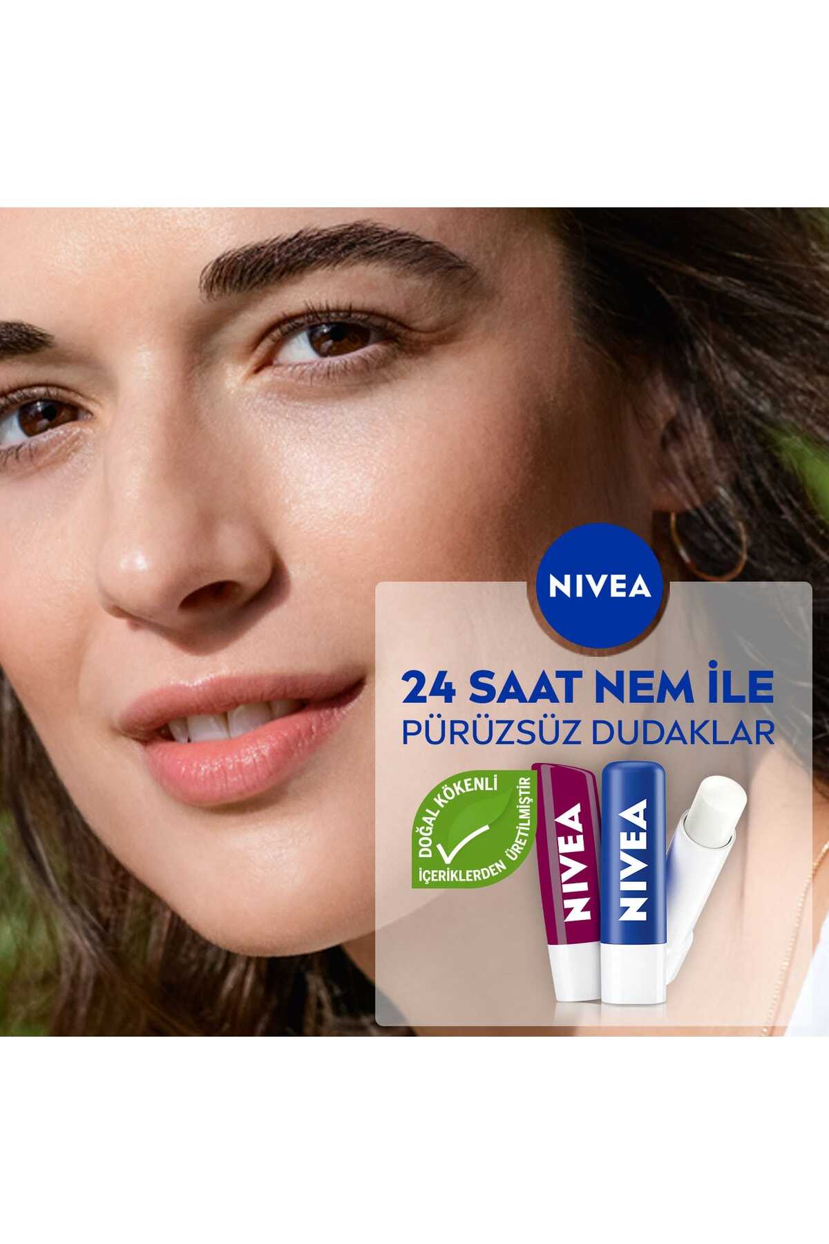 ست 3 عددی ماسک لب 24 ساعته 4،8 گرم قرمز برند Nivea 