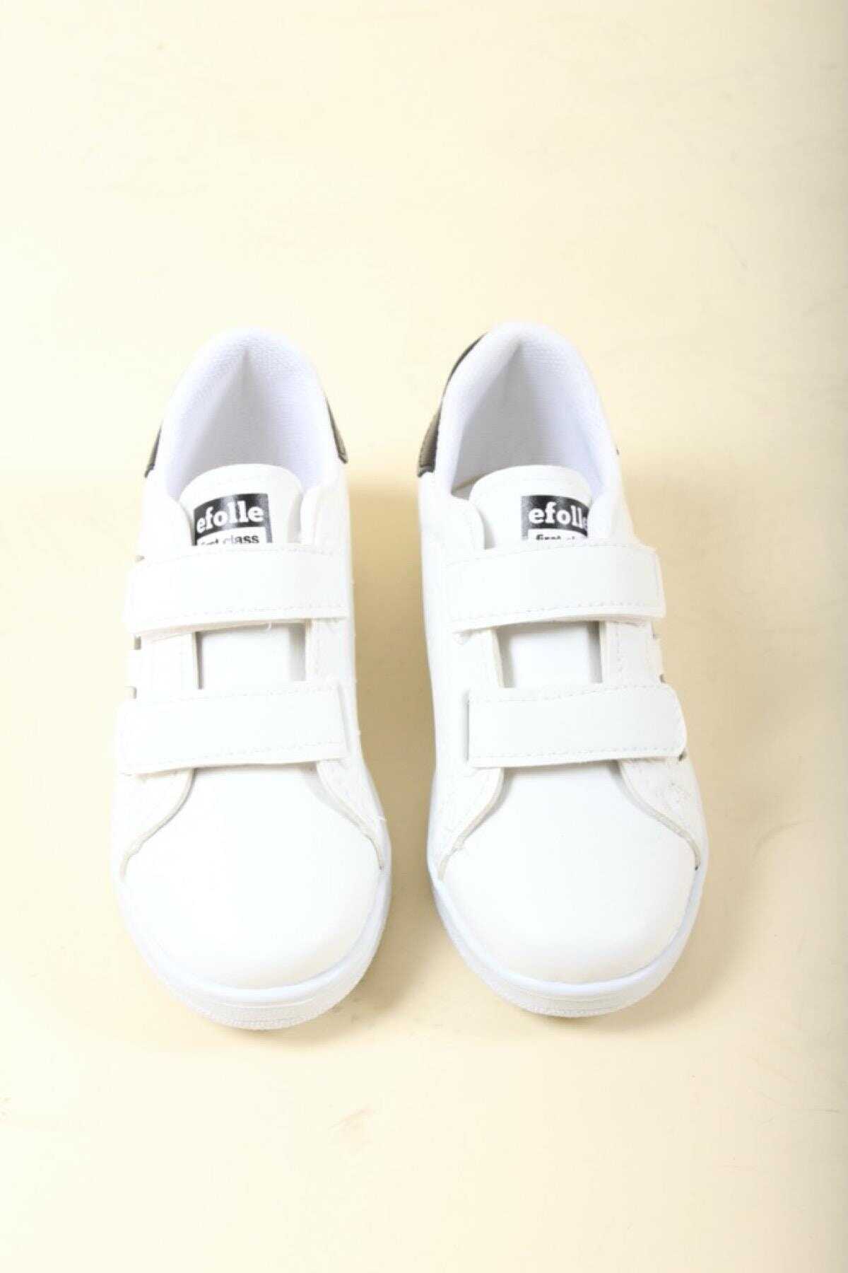 کفش اسپرت بچه گانه Efol Velcro سفید مشکی برند Oksit 