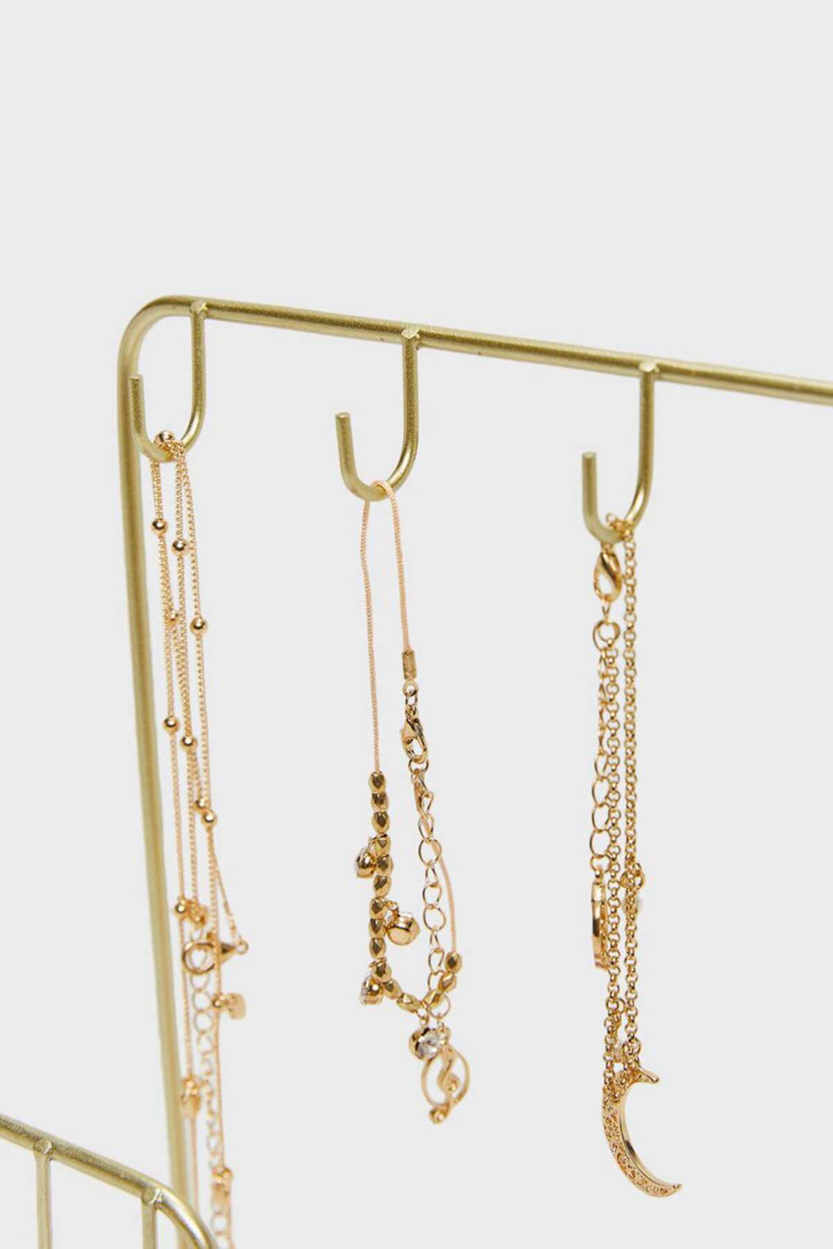 آویز جواهرات فلزی - مخملی زنانه طلایی برند Stradivarius