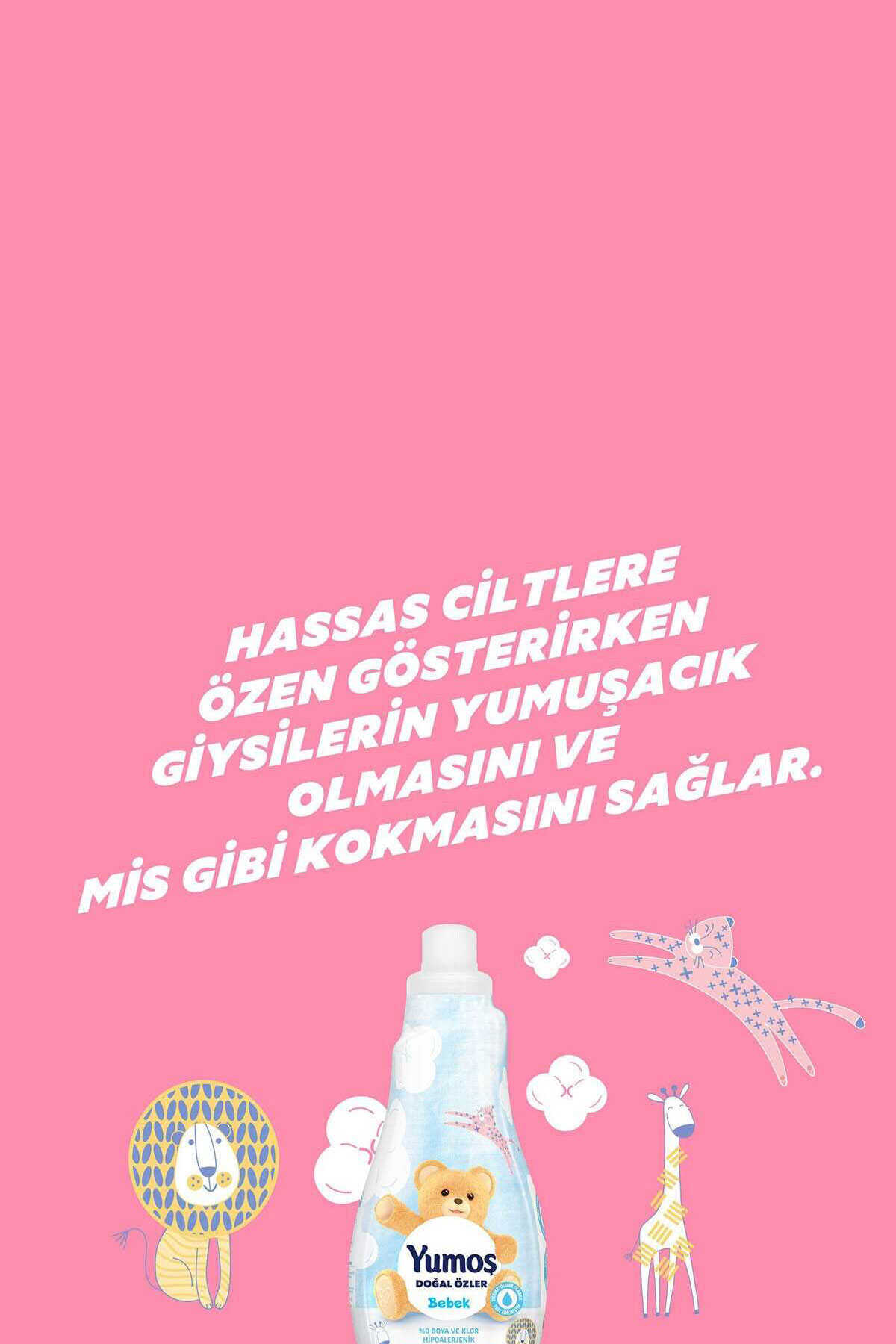نرم کننده لباس کودک 1.2 لیتر برند Yumoş 