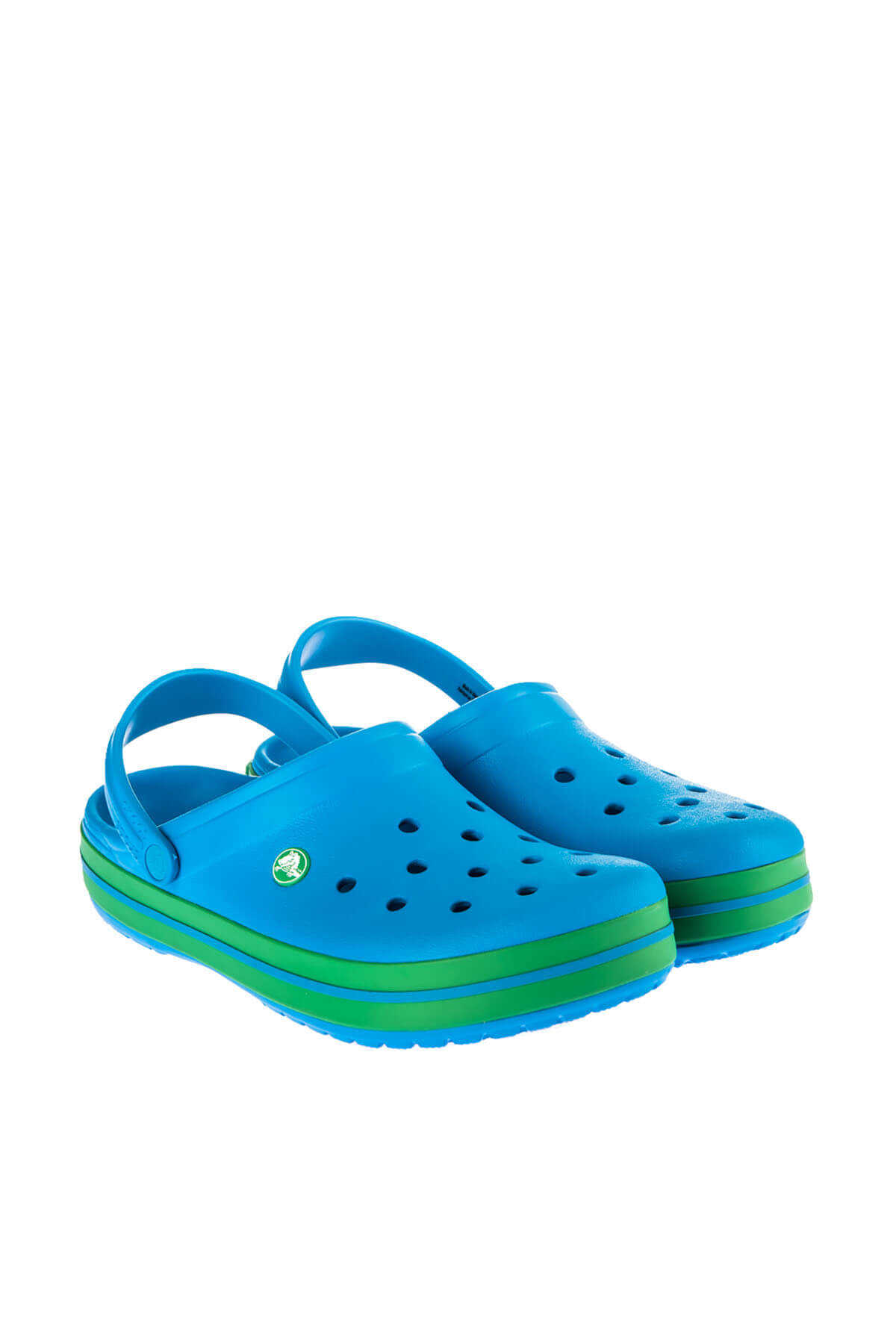 دمپایی جلو بسته پشت بندی یونیسکس آبی سبز برند Crocs