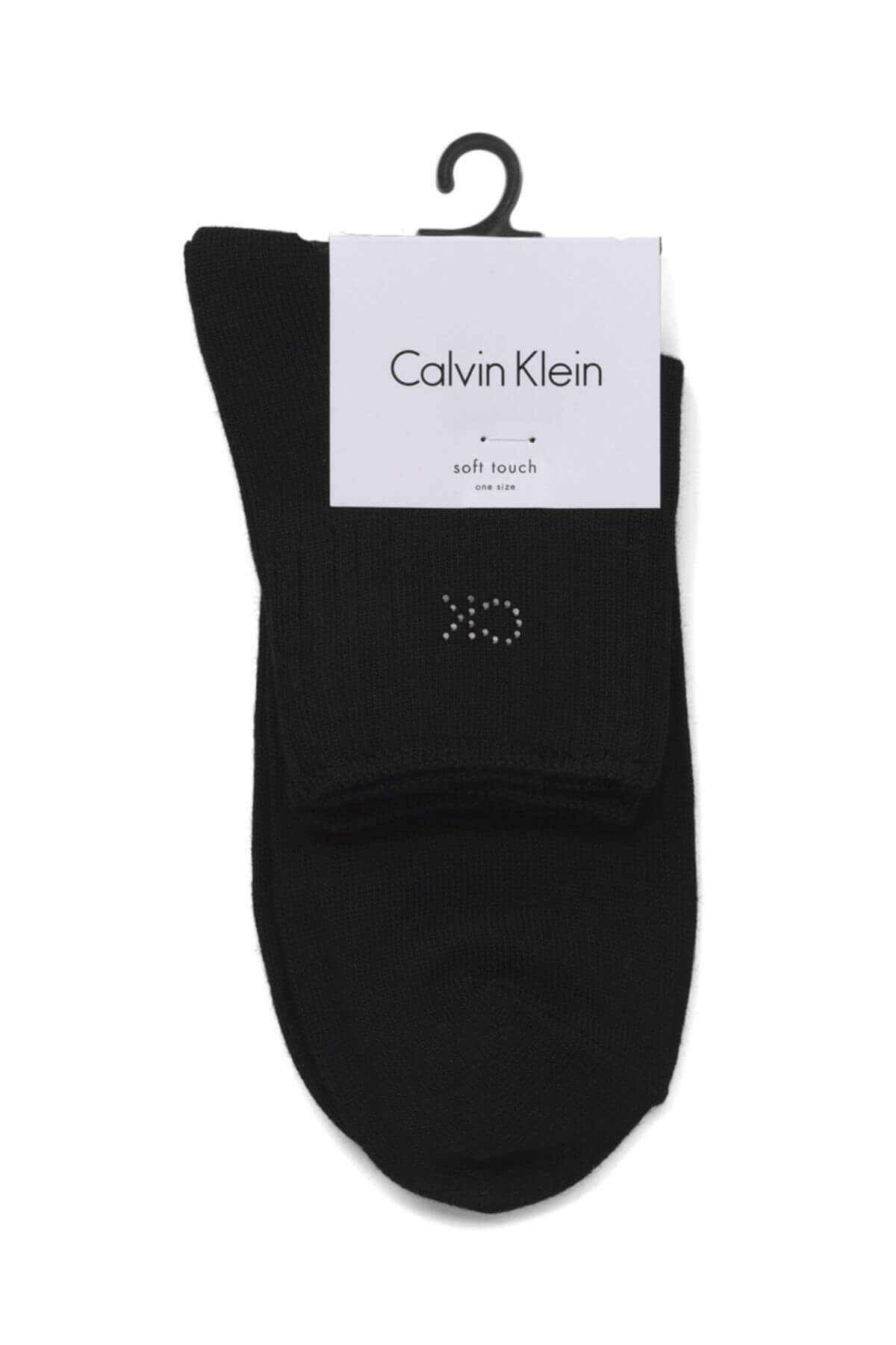 جوراب زنانه طرح دار مشکی برند Calvin Klein