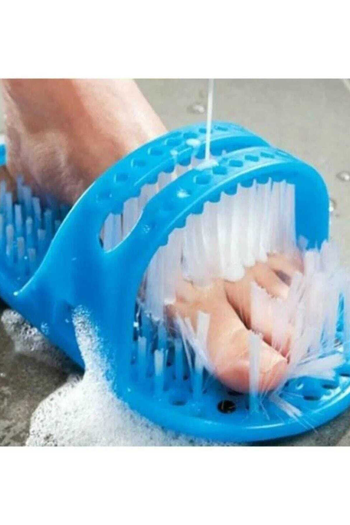 دمپایی برسی حمام تمیز کننده پا همراه سنگ پا برند GENX