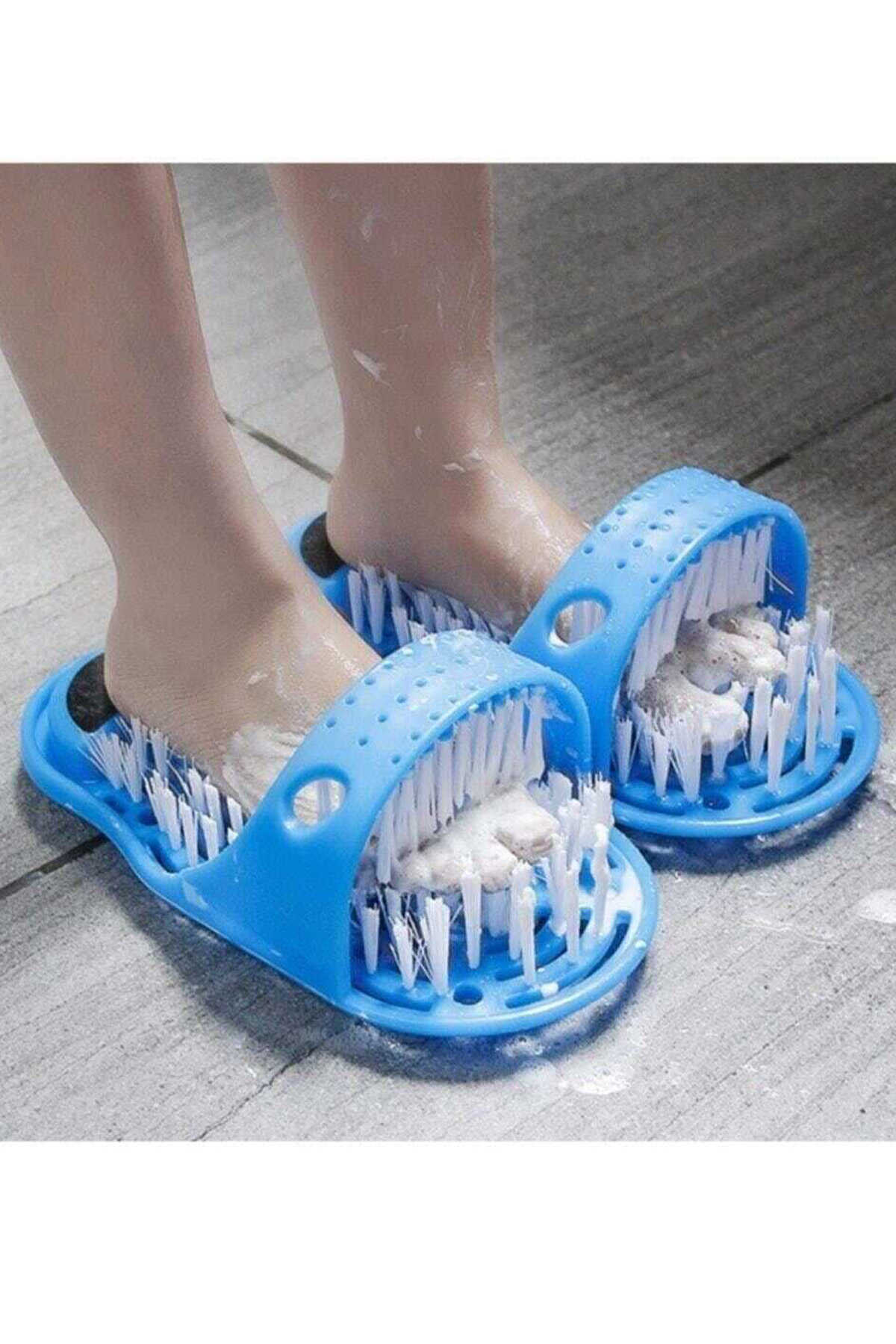 دمپایی برسی حمام تمیز کننده پا همراه سنگ پا برند GENX