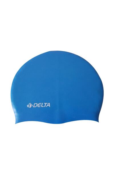 کلاه سیلیکونی استخر آبی تیره برند Delta