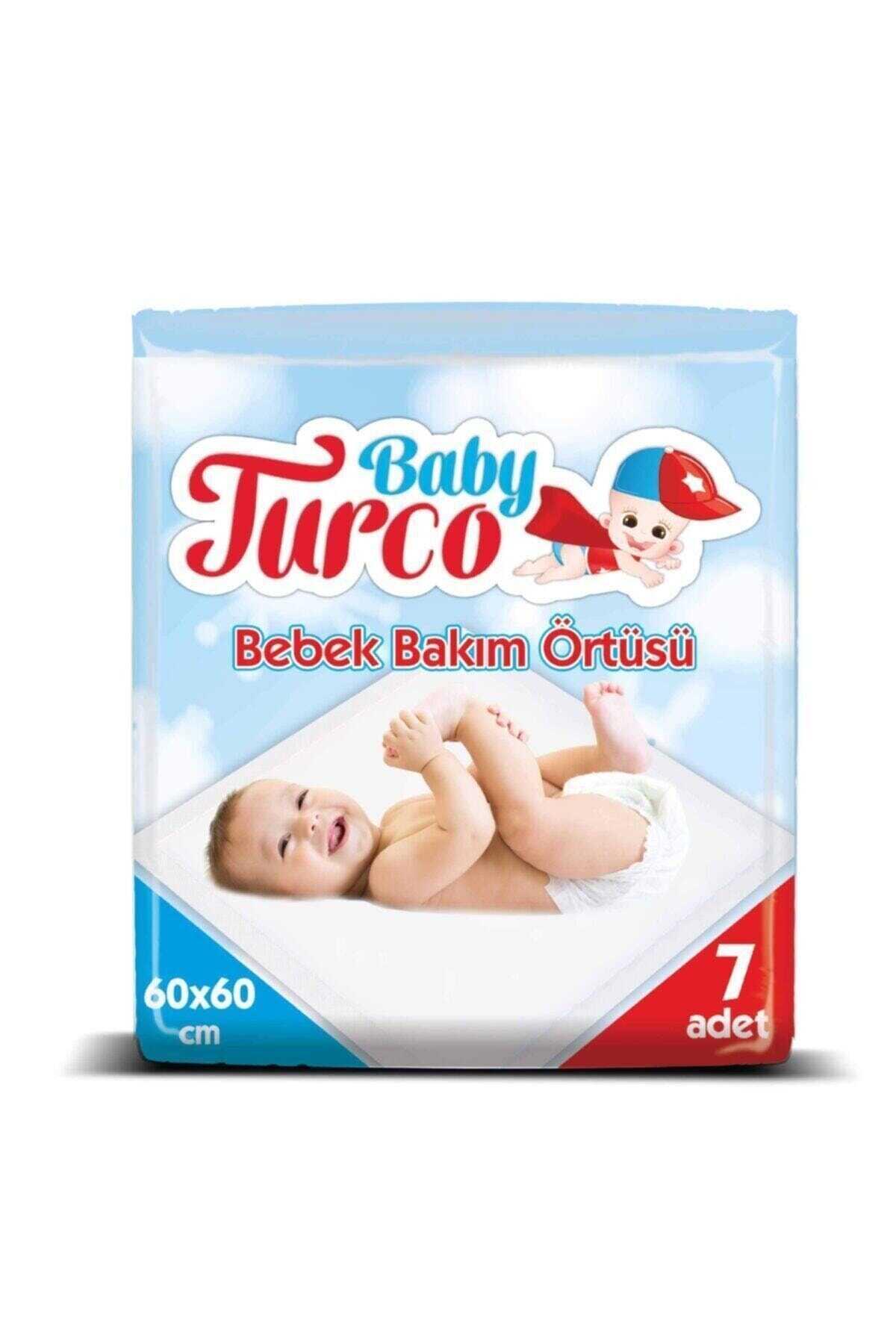 زیر انداز یکبار مصرف تعویض پوشک کودک بسته 7 عددی برند Baby Turco