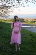 لباس بارداری زنانه یقه قایقی - 42042442