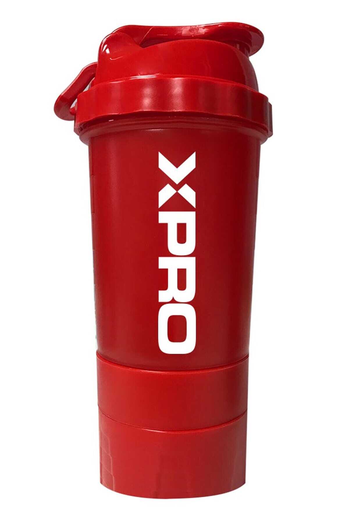 شیکر 3 محفظه 500 میل قرمز برند Xpro Nutrition