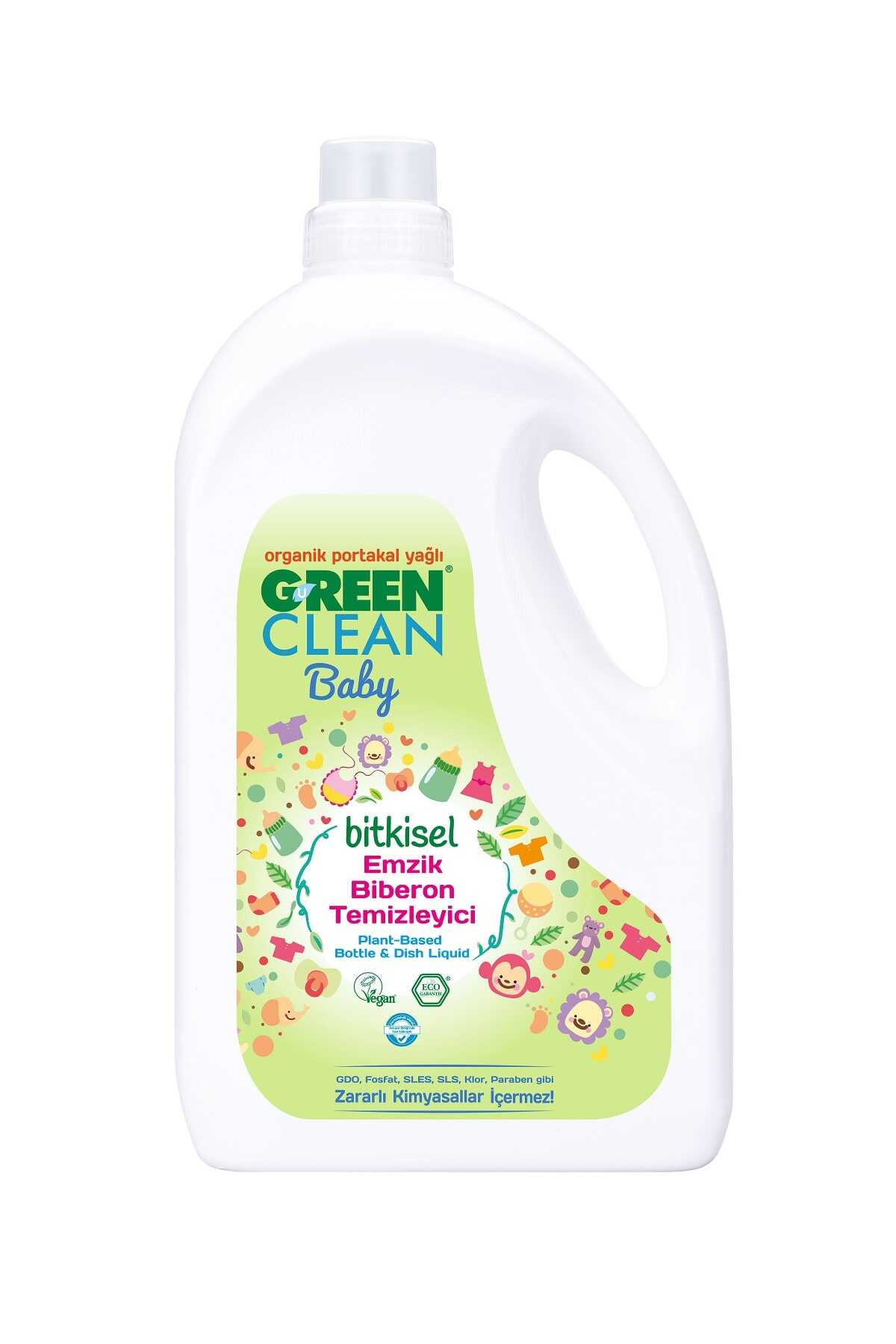 پاک کننده شیشه شیر - پستانک کودک 2.75 لیتر برند Green Clean