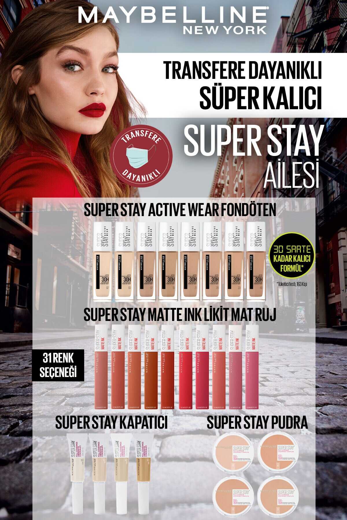 رژ لب مات مایع 5.0 میل کد 135 آجری برند Maybelline 