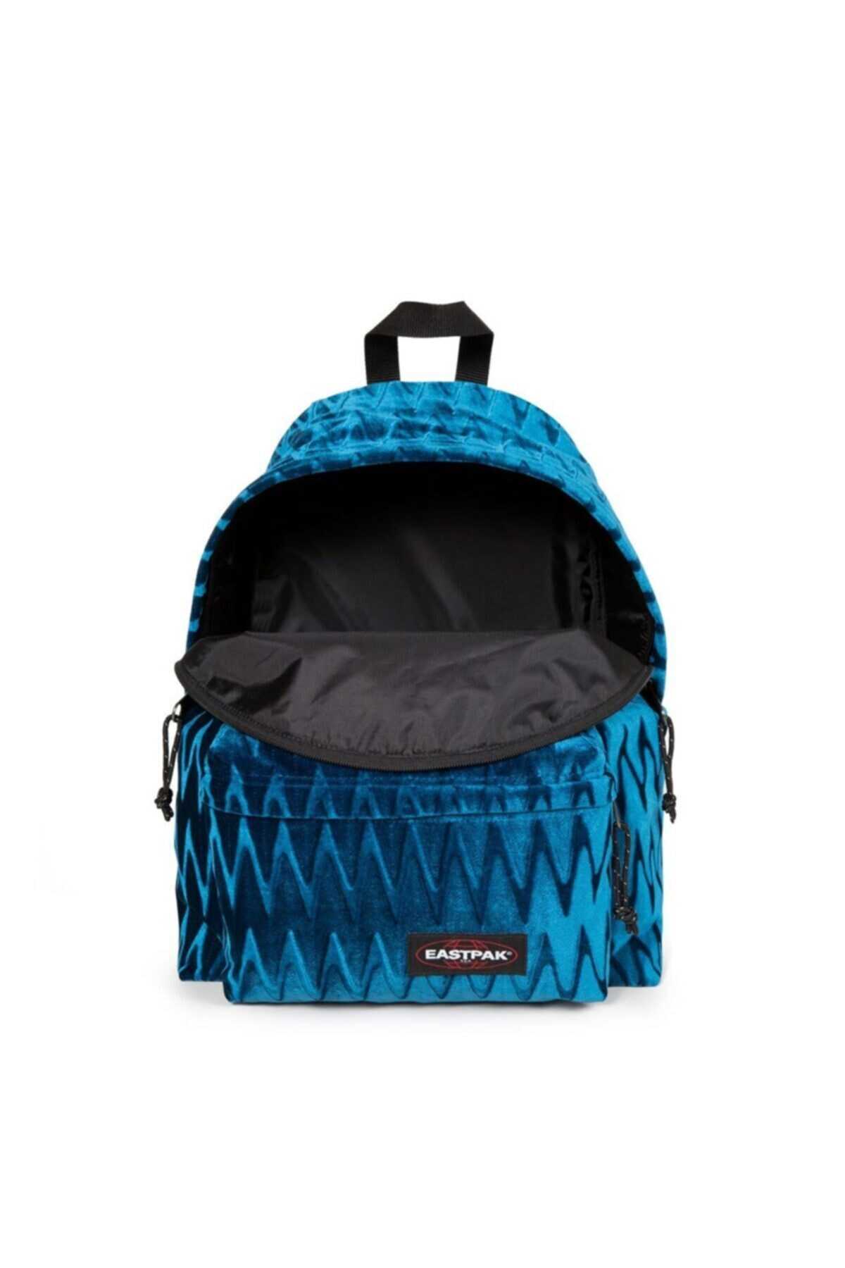 کوله پشتی مخمل یونیسکس آبی برند Eastpak 