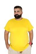 تیشرت ساده یقه گرد سایز بزرگ مردانه زرد برند Xanimal 