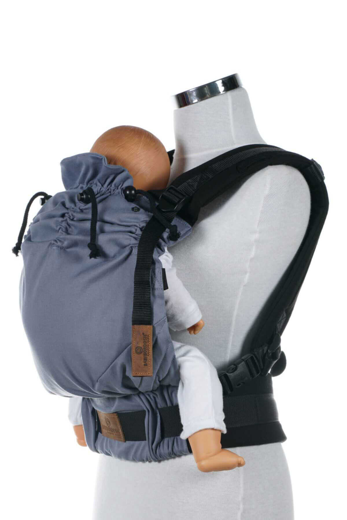 آغوشی نوزاد مدل کانگورویی خاکستری برند Boroosh Baby
