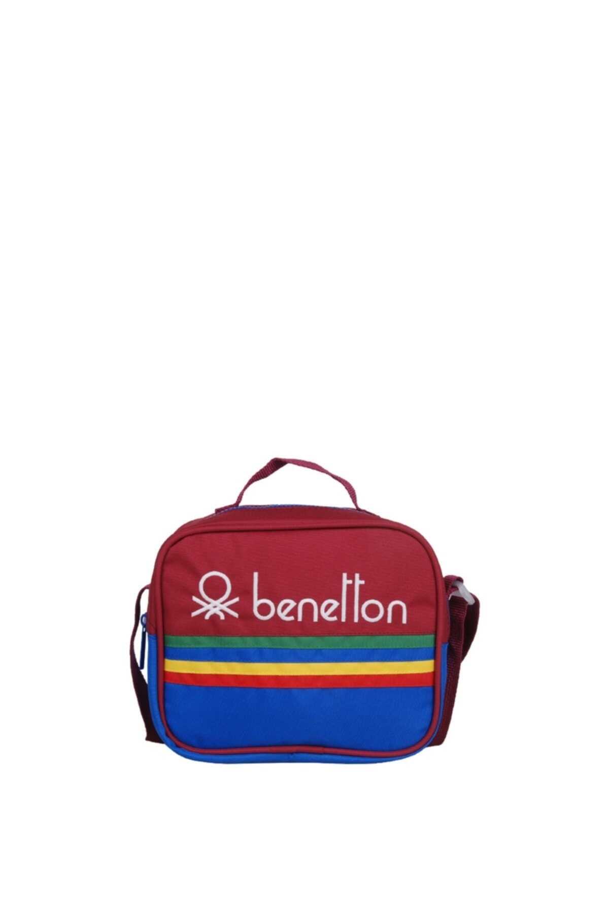 کیف تغذیه تک محفظه یونیسکس دو رنگ قرمز آبی برند United Colors of Benetton