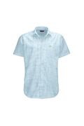 پیراهن آستین کوتاه طرح دار سایز بزرگ مردانه آبی روشن برند Kappa 
