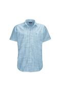 پیراهن آستین کوتاه طرح دار سایز بزرگ مردانه آبی برند Kappa 