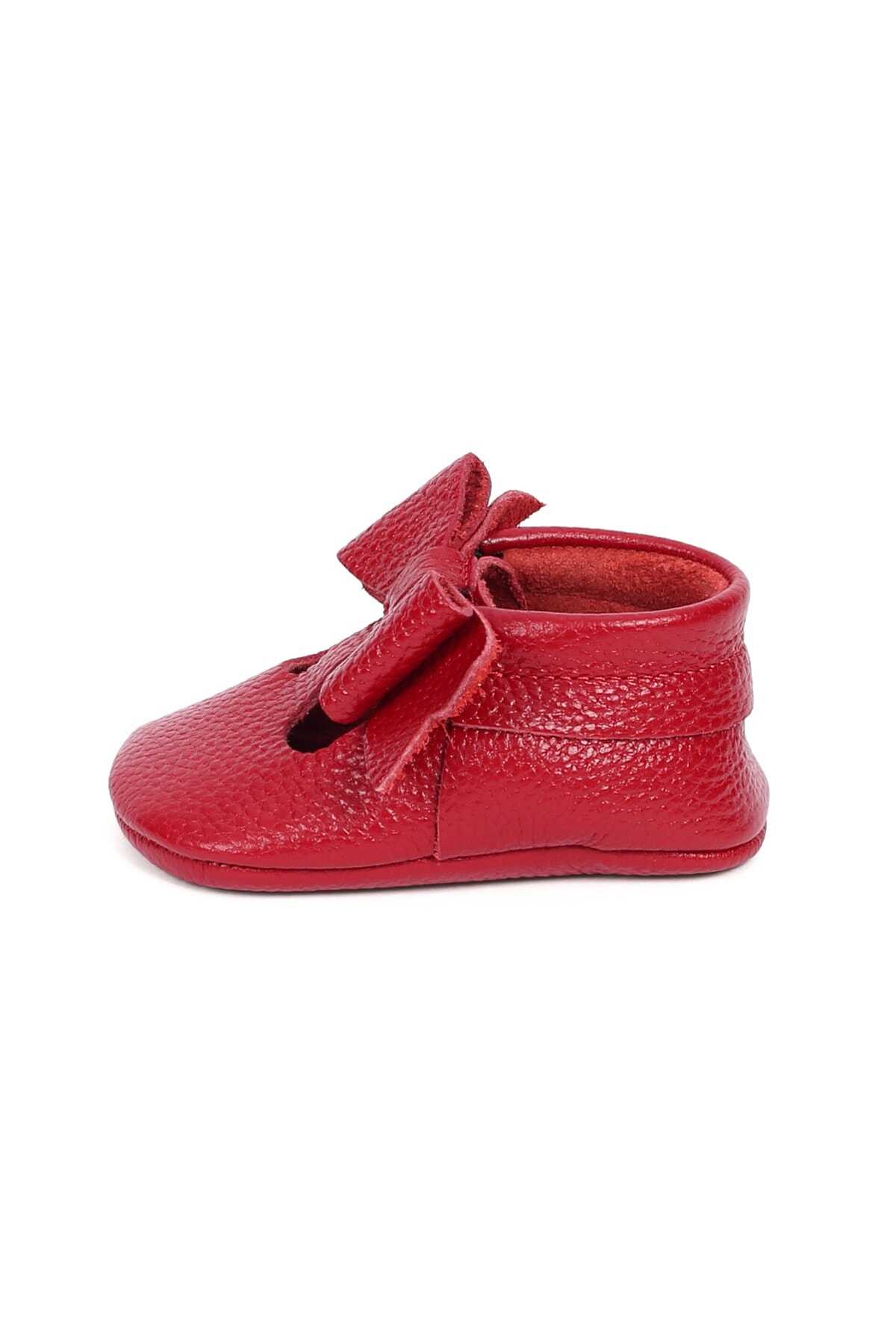 کفش رو فرشی پاپیون دار بچه گانه دخترانه قرمز برند YoYo Junior