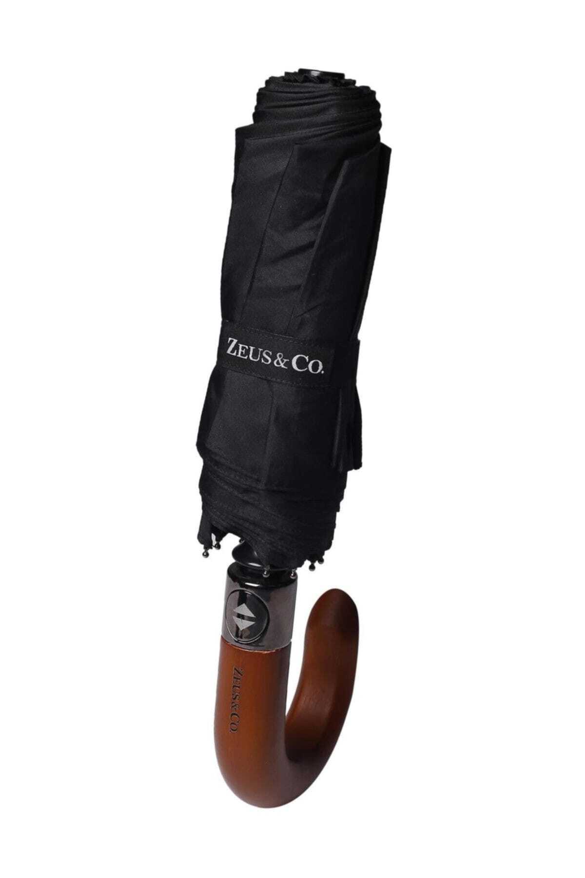 چتر ضد باد دسته J مشکی برند Zeus&Co