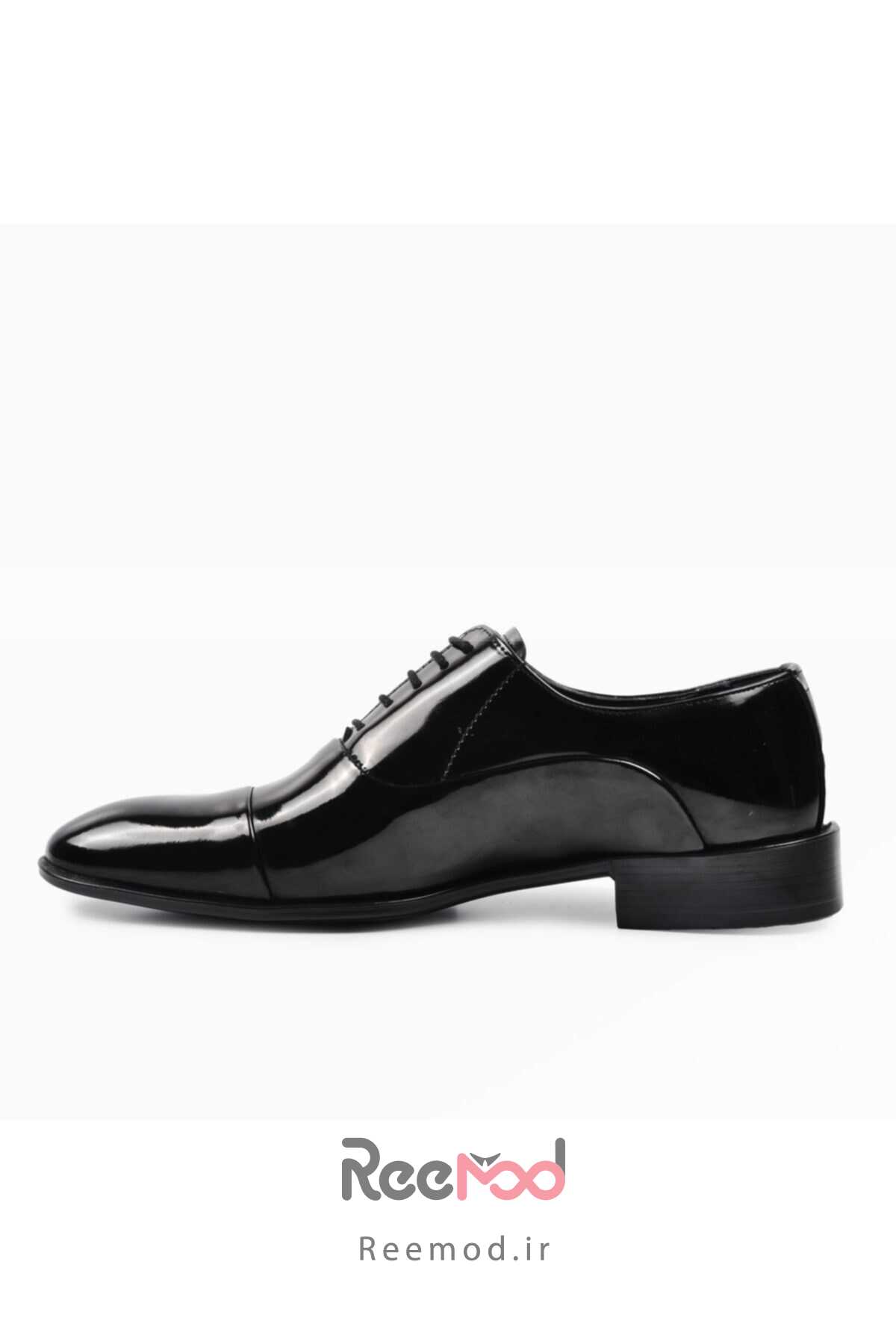 کفش کلاسیک ورنی بند دار مردانه مشکی برند Pierre Cardin