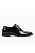 کفش کلاسیک ورنی بند دار مردانه مشکی برند Pierre Cardin