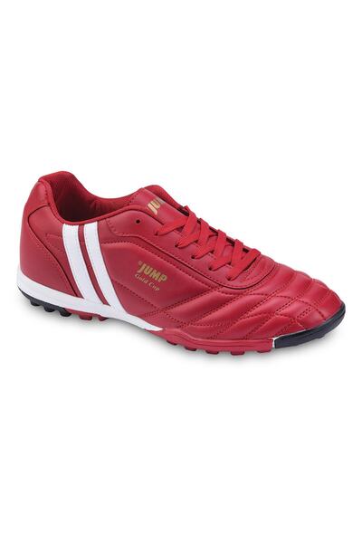 کفش فوتبال مردانه مدل Krampon خط دار قرمز برند Jump