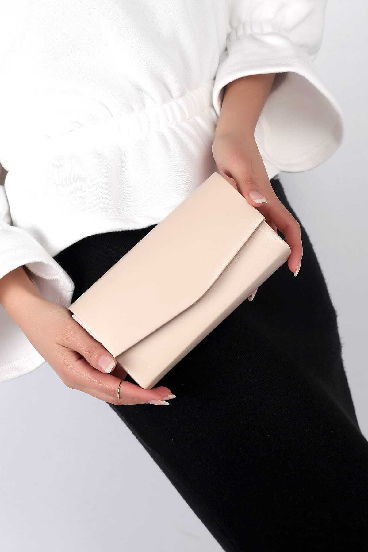 کیف دستی مدل پاکتی زنانه شیری برند WMİLANO