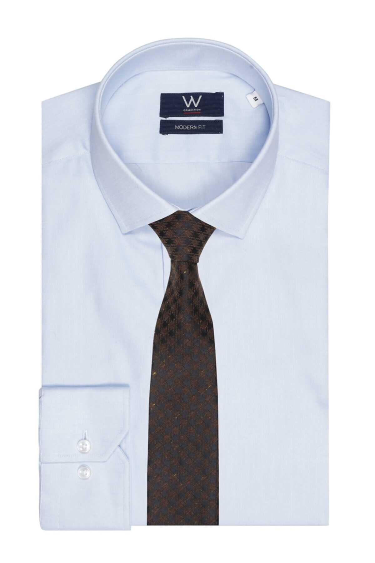 کراوات طرح دار مردانه قهوه ای برند W Collection